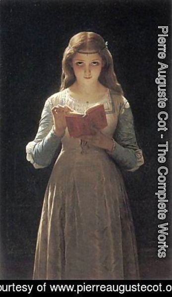 Pierre Auguste Cot - Young Maiden Reading a Book